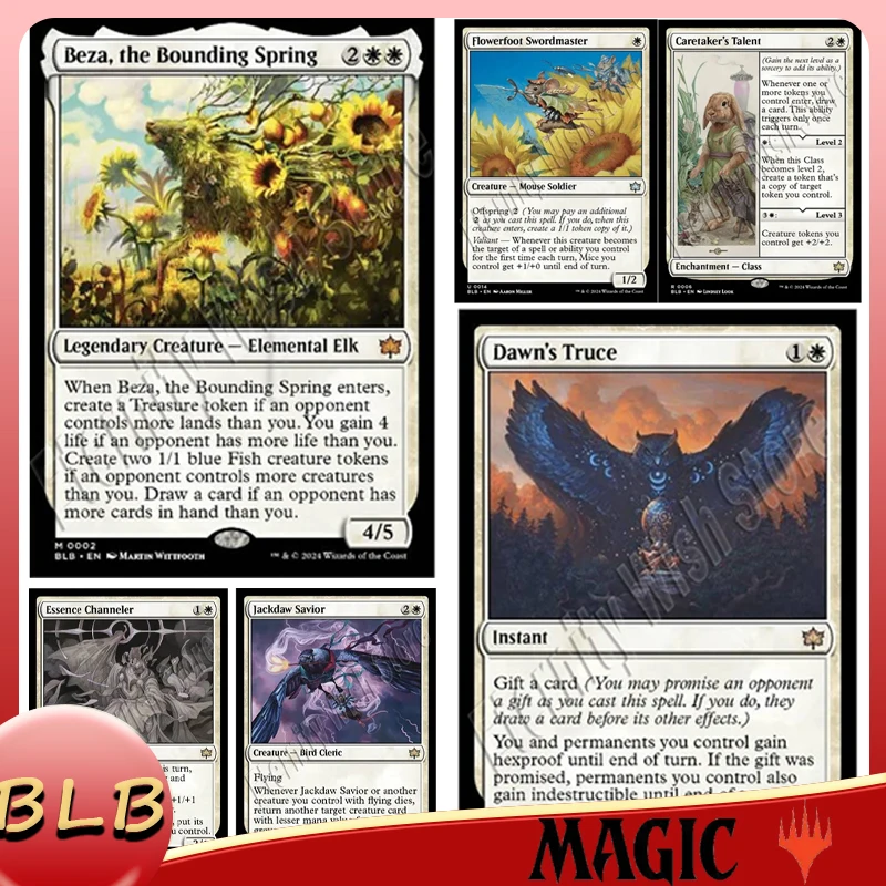 Magic：the Gathering BLB 001-020  English Version Single Card Banishing Light  Beza, the Bounding Spring  Brave-Kin Duo