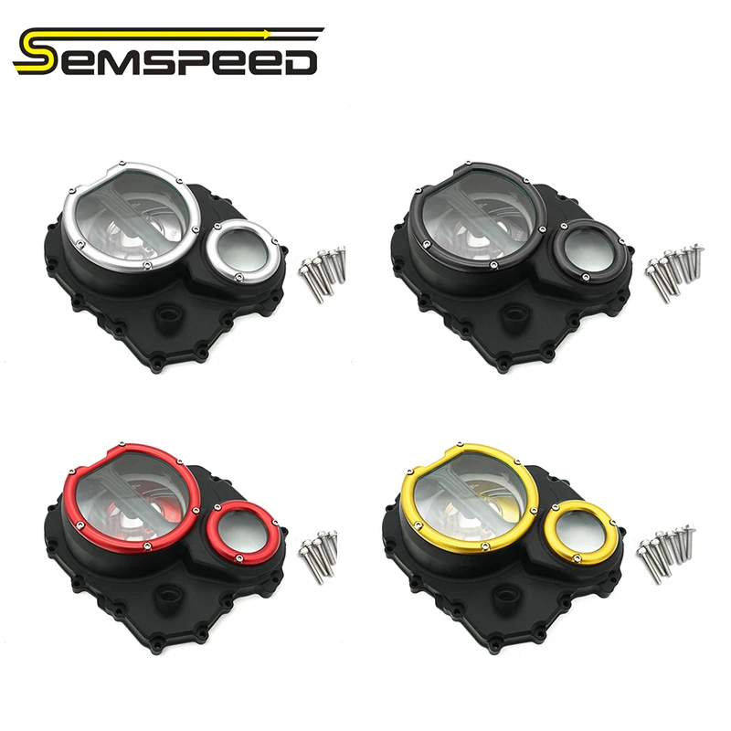 SEMSPEED ل QJmotor SRK 800RR/RS SRK 600RR/RC/RC SRK 600A الجانب الأيمن غطاء علبة المرافق واضح مخلب محرك المحرك الملحقات