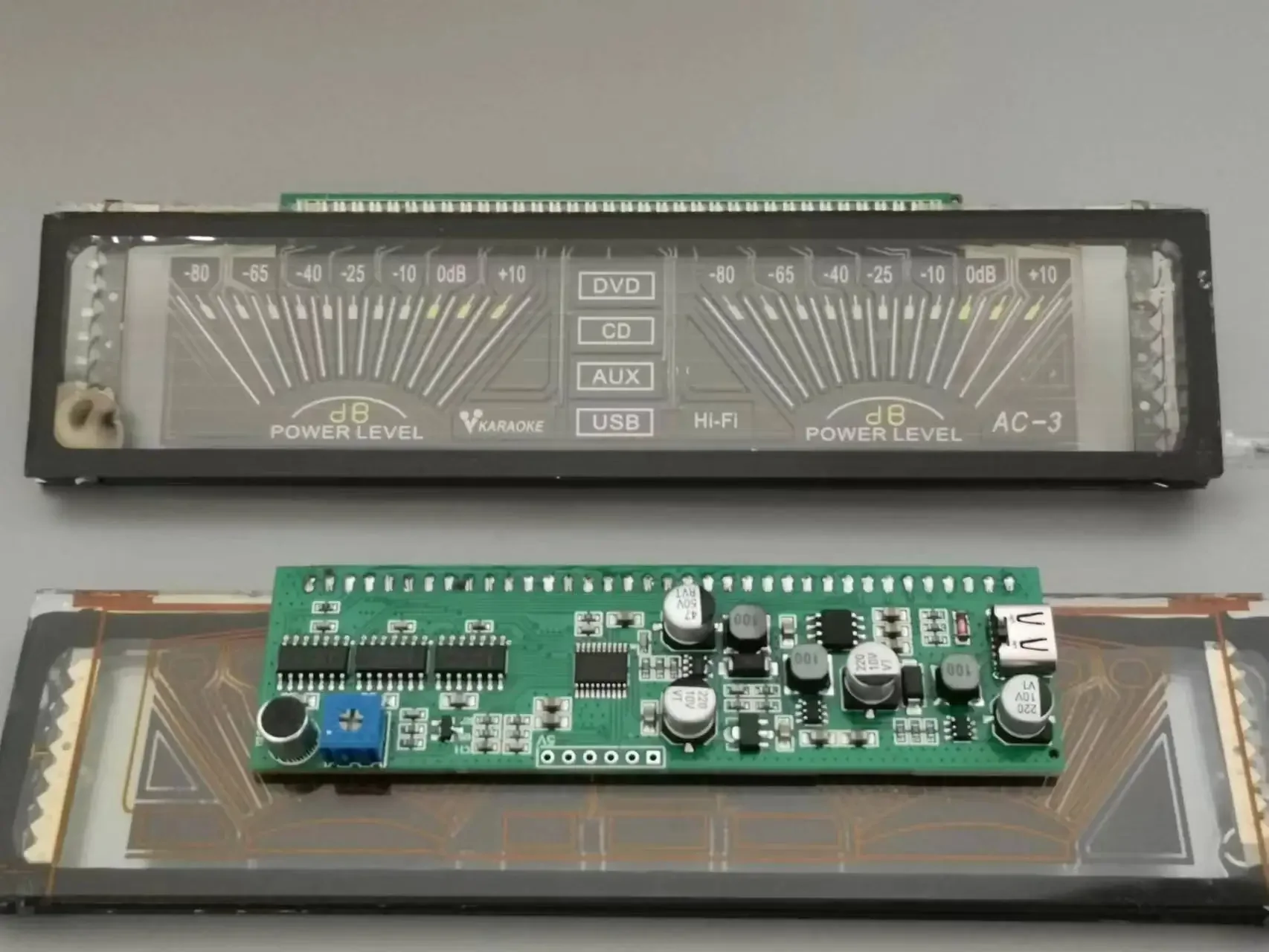 Brightness Multimedia VFD Fluorescent Display Module for Car Audio – Real-time Audio Indicator