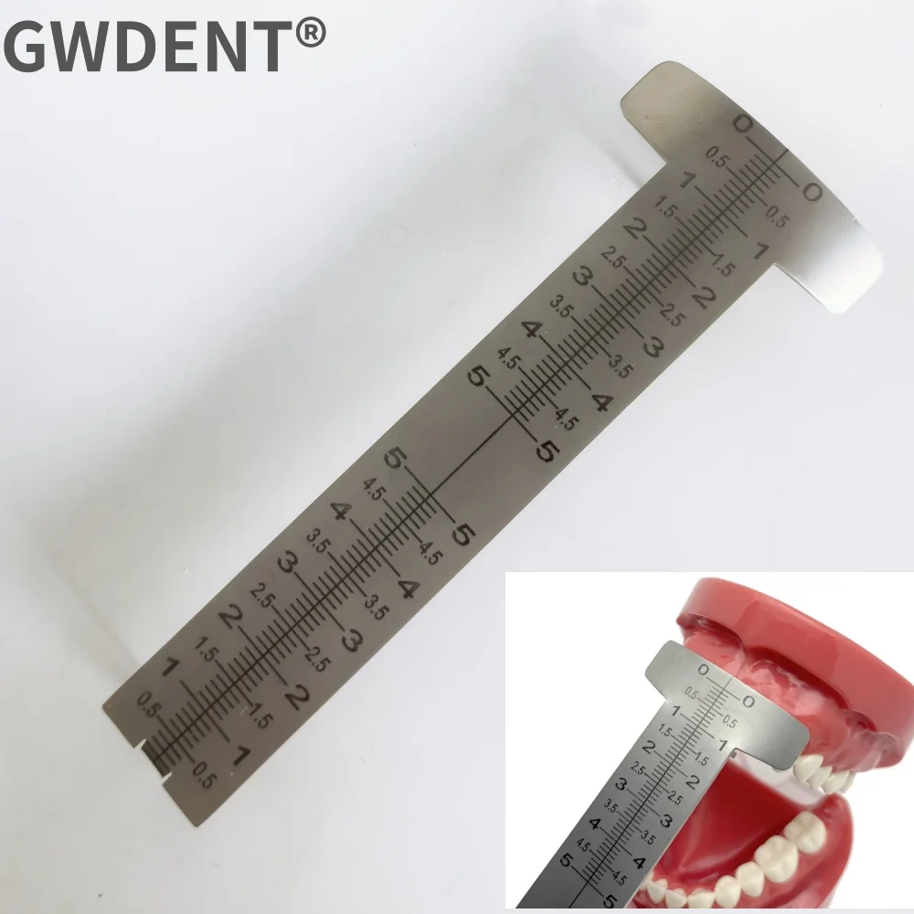 Dental Gauge Papillameter Measuring Ruler Precision Measuring Lip Ruler Dental Lab Tools