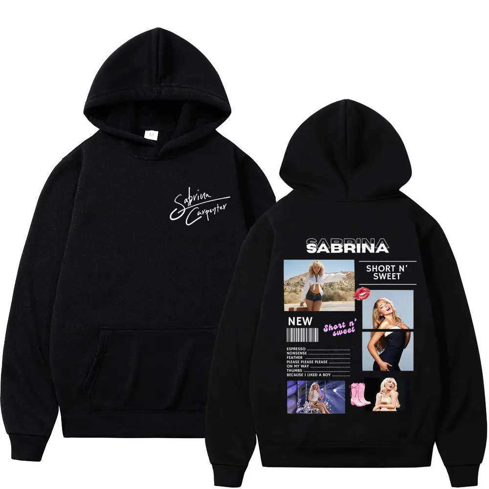 

Свитшоты с графическим принтом Singer Sabrina Carpenter Album Tour 2026, мужские и женские, в стиле Харадзюку, свободные повседневные худи, пуловеры в стиле хип-хоп