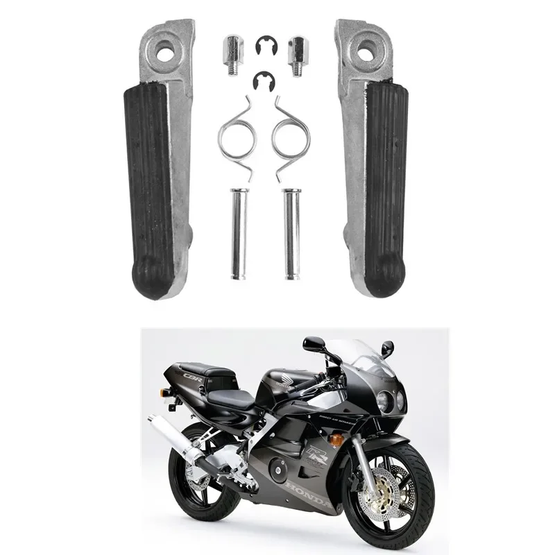 For Honda CBR250 MC19 MC22 CBR400 NC23 NC29 CBR929 CBR954 CB50R NSF100 NSR250 NSR50 NSR75 NSR80 VFR400 Front Footrest Foot Pegs