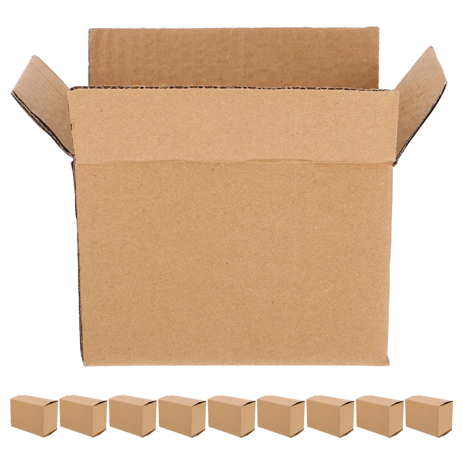

10Pcs Eco Friendly Reusable Corrugated Shipping Boxes Lightweight Yet Heavy Duty Packing Boxes for Home Storage