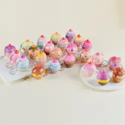 Stretch Squeezing Doughnut Keychain Slow Rebound Cupcakes Keyring Ice Cream Sensory Fidget Toys