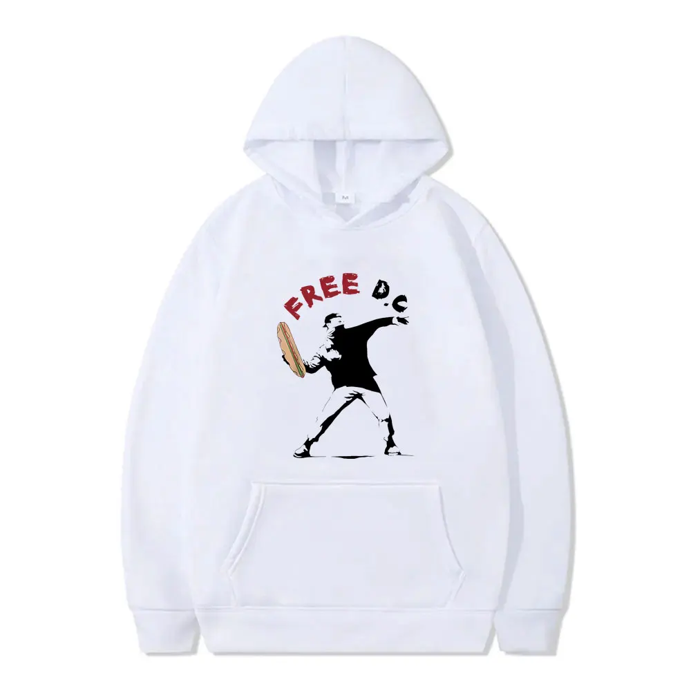 

The Sandwich Guy Free DC Merch Hoodie Men Women Casual Funny Pullover Hoodies Male Oversized Streetwear Unisex Vintage Tracksuit