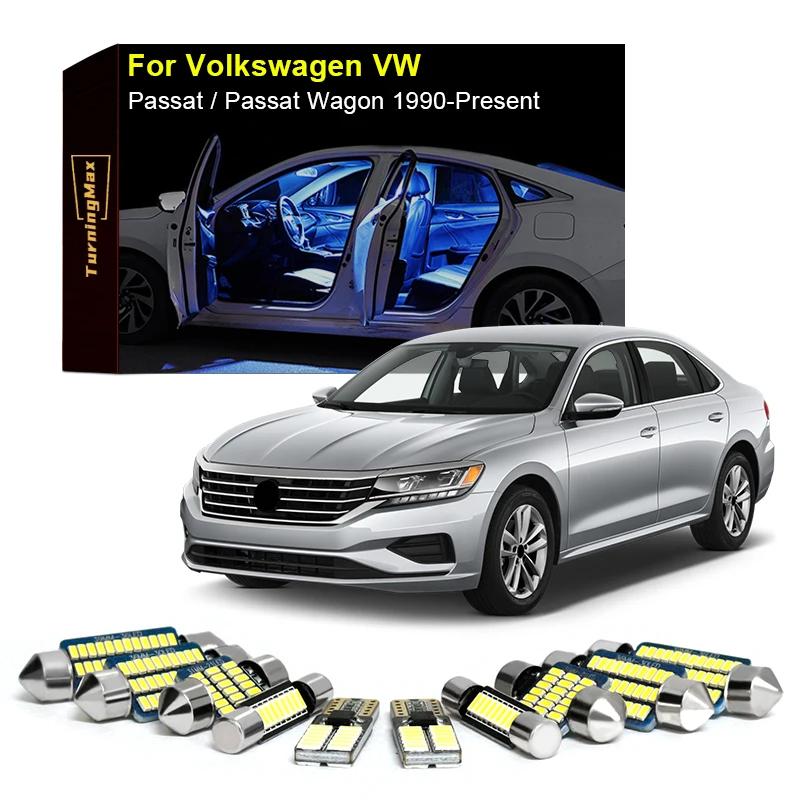 Canbus Interior Lighting LED Bulbs Kit For Volkswagen VW Passat B4 B5 B6 B7 B8 1990-Now Trunk Light Indoor Lamps Car Accessories