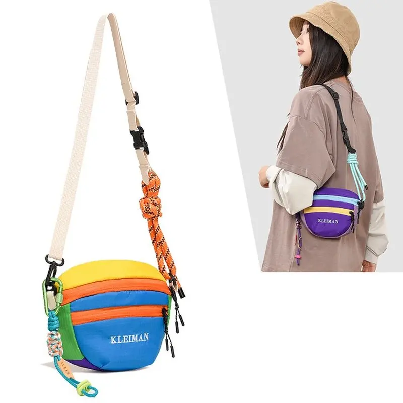 Casual Oxford Cloth Women's Saddle Bag Crossbody Phone Bag Portable Small Fashionable Shoulder Bag for Daily Use