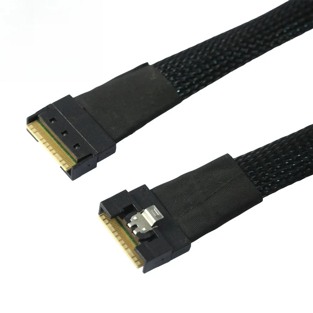 ADT-Link Slimsas MINI SAS SFF-8654 8I 74ピン PCIE サーバー内部高速ケーブル 8643/ 8611 4I/ 8654 8I-8654 4I 長さオプション