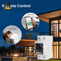 63A WiFi Smart Earth Leakage Over Under Voltage Protector Relay Device Switch Breaker Energy Power kWh Meter Smart Life