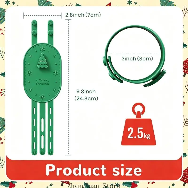 Weihnachtskranzverschlüsse mit drei Öffnungen und Befestigungspfosten 3XUF – Detail 6