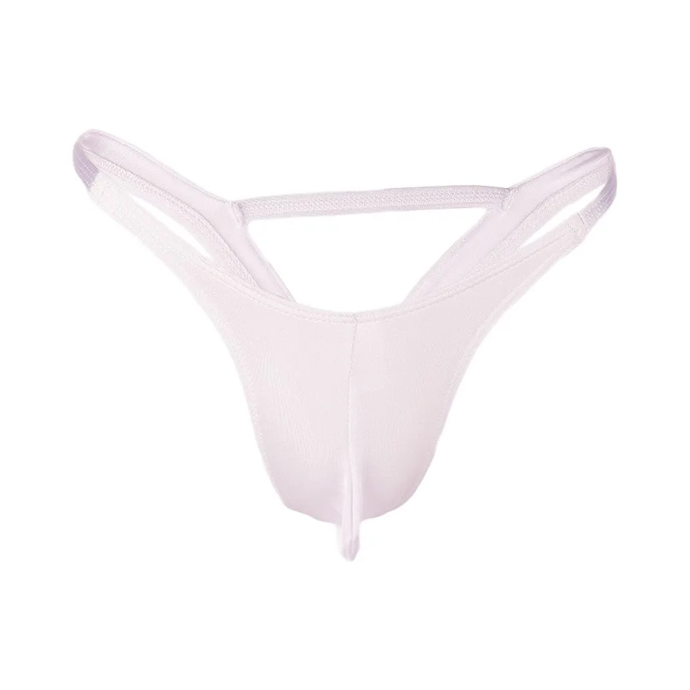 Men's G-String Low Waist Erotic Gay V-Back Underpants Clothing Pouch Briefs G-string Homme Open Buttocks Sports Panties