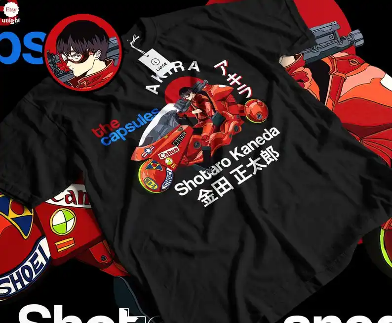 

Anime retro T-shirt, 100% cotton, all sizes for men and women Comic lovers