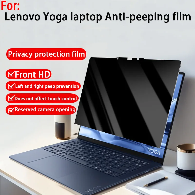 

For Lenovo Yoga 9 2-in-1 14ILL10 peep-proof film Yoga 9i 2-in-1 Aura Gen10 14",10 laptop privacy screen film touch screen film.