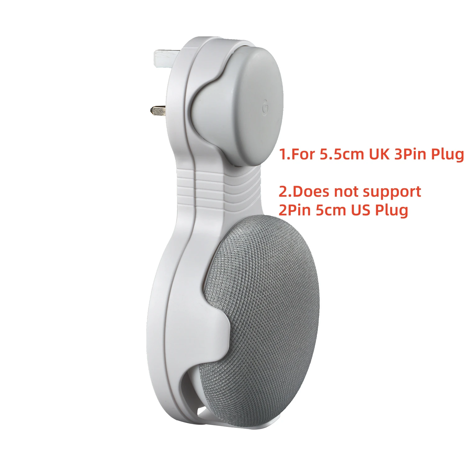Soporte de pared para Google Home Mini (enchufe del Reino Unido) GEN 1/GEN2, un accesorio que ahorra espacio para Google Nest Mini