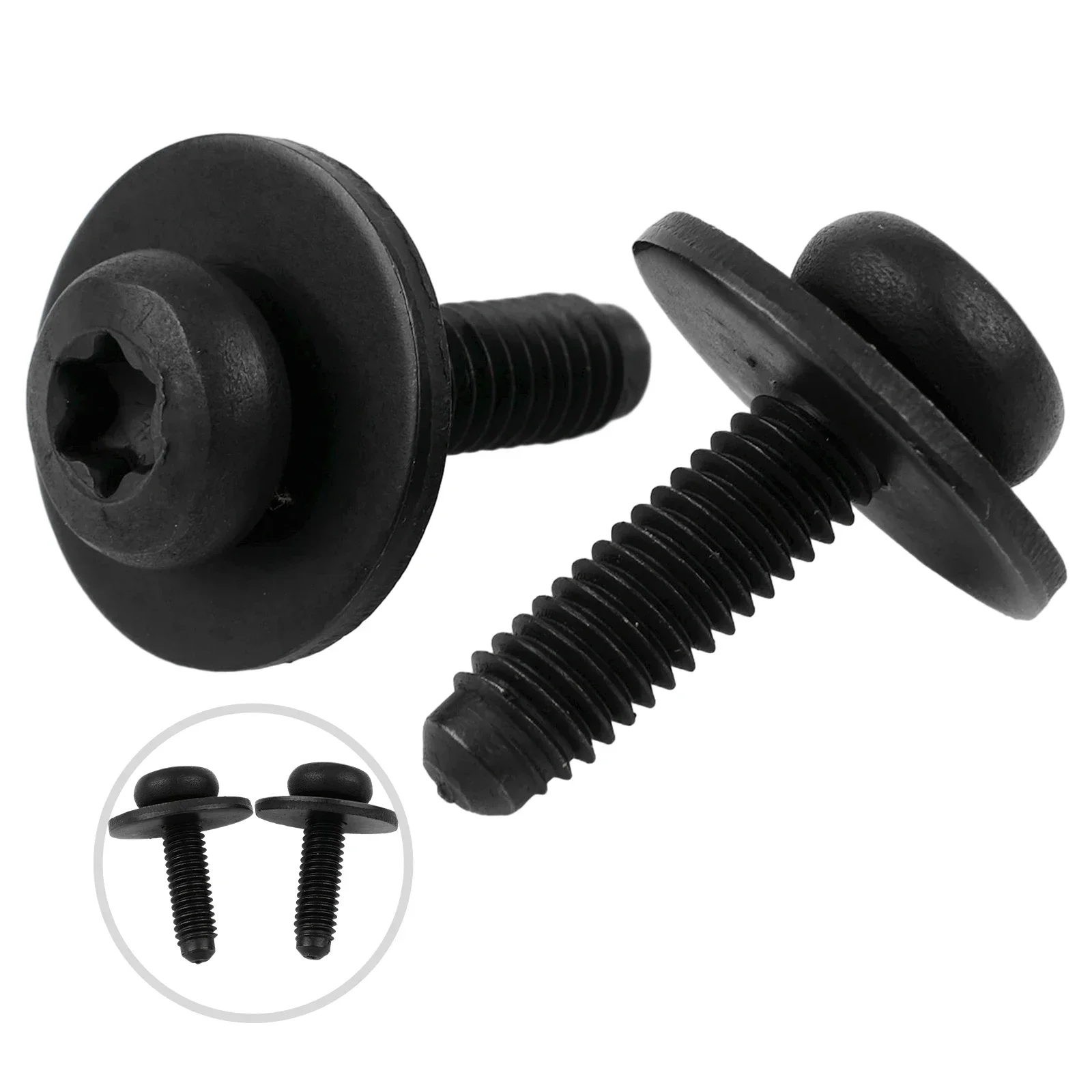 2pcs Headlight Assy Bolt Screw M6x20 N90683302 For A4 S4 Q5 Q7 A6 A7 Screw Car Clips Fasteners Metal Automotive Bolts