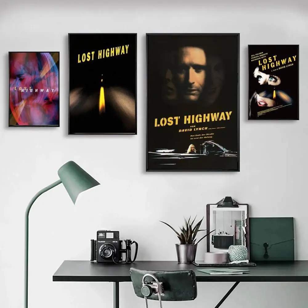 Thrilling And Suspenseful Movie Lost H-highway Posters Living Room Bar Cafe Quality Canvas Vintage Style Comics Painting Art Ho