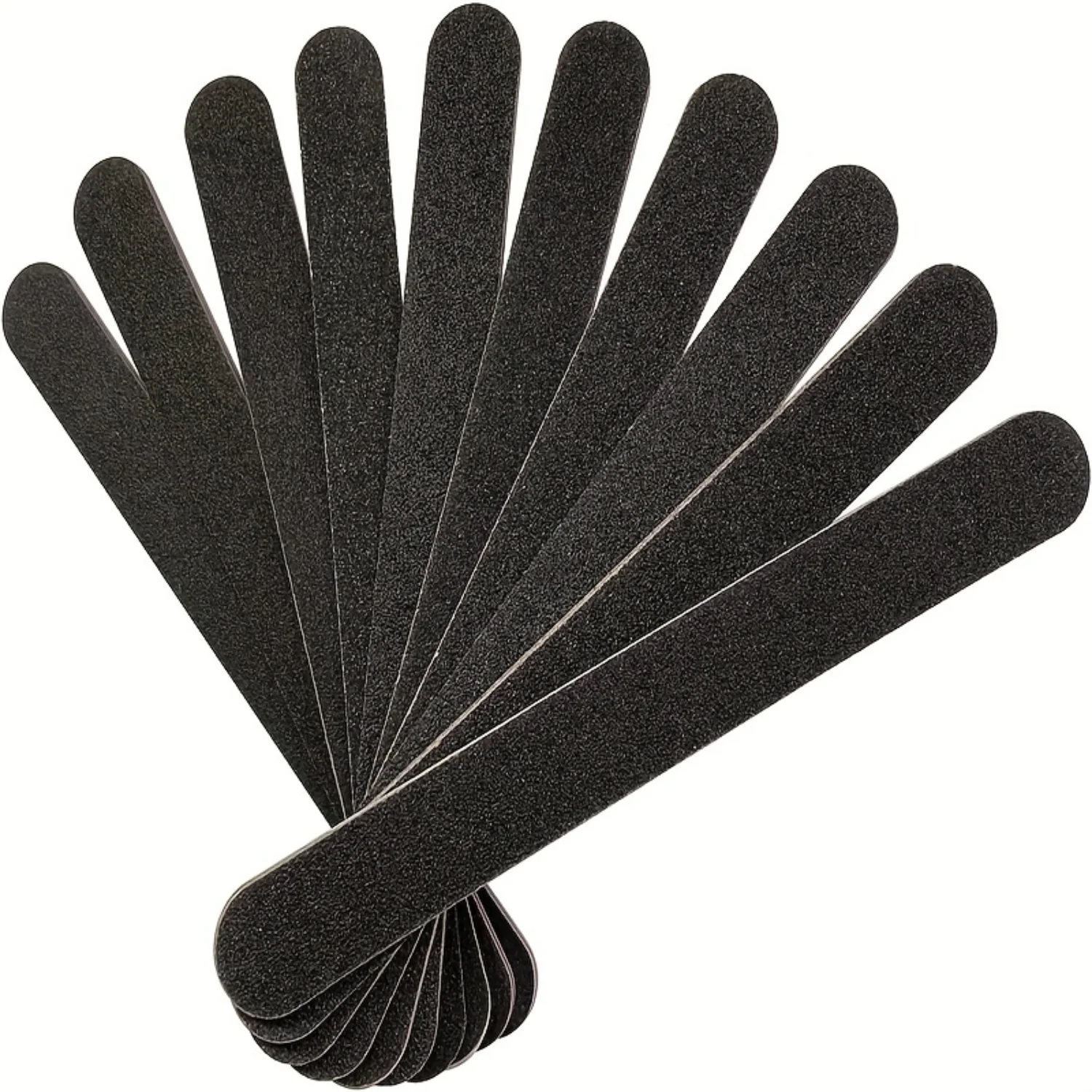 10 Pcs Professional Double-Sided 100/180 Grit Nail Files Set - High-Quality Emery Board for Manicure Pedicure - Shaping, Smoothe