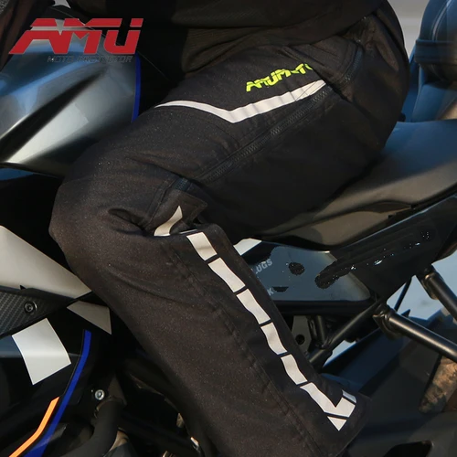 Imagen 2 del producto AMU-pantalones térmicos impermeables de despegue rápido para motocicleta, pantalones protectores a prueba de viento para hombres y mujeres, Gor
