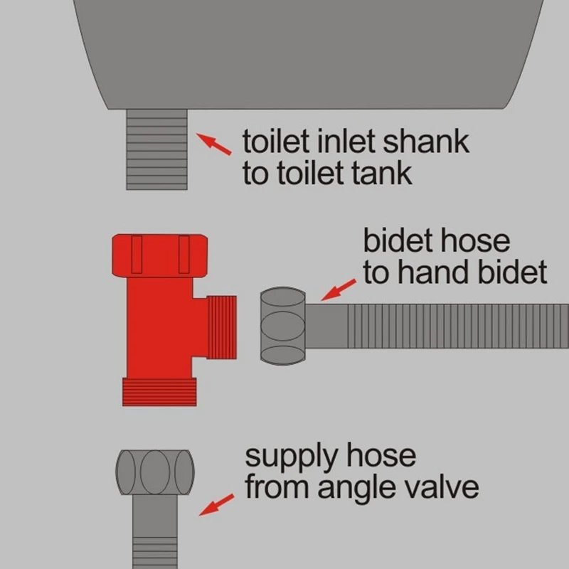 Latão 3/8 '1/2' 9/16' t joint 3 vias encaixe de tubulação t adaptador válvula de enchimento shaffat bidé água desviador conector acessórios