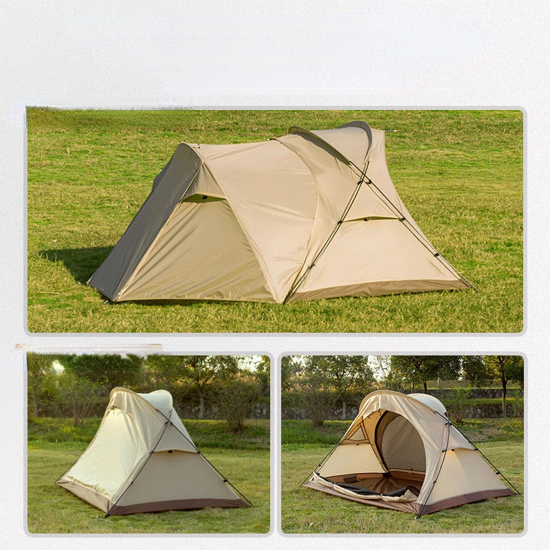 2 3 4 Person Outdoor Kangaroo Faimly Tent Camping Ultra Light Hiking Cylcing Portable Rainproof Car Beach Awning With Extention