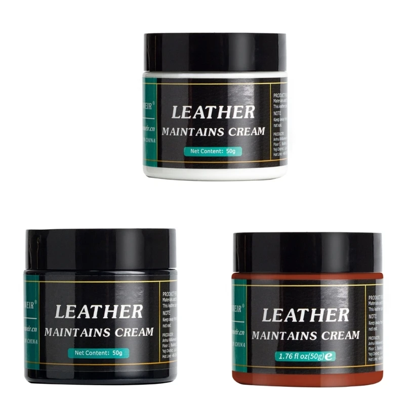 

Leather Restorer Leather Refurbishing Cleaners Car Leather Seats Polishing Nourishment Care Cream for Sofas Chair Shoes