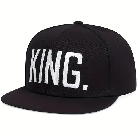 KING Letter brodery Snapback hat street herr kvinnor älskare baseball keps hiphop sportkepsar justerbara hattar 8 best sales Kunglig keps - №1