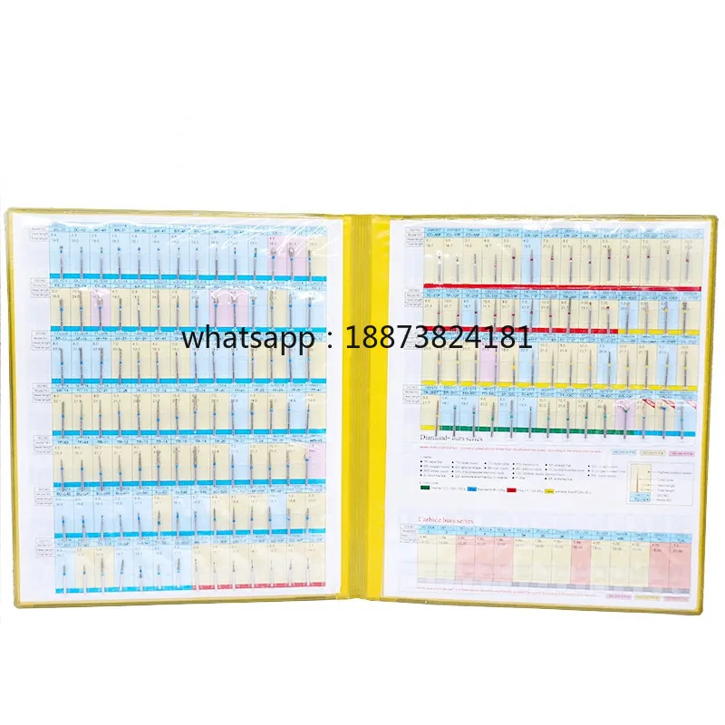 Diamond Burrs Sample Book Set of All Bur Models Burs Kit fast shipping
