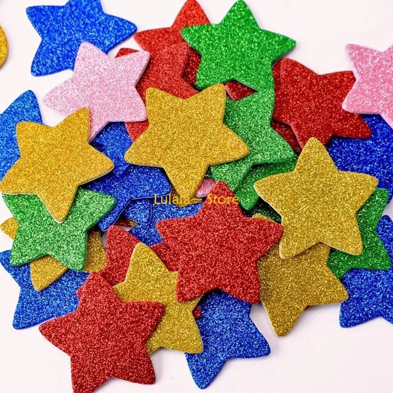 Y4QA -schuimstickers glanzende patroonstickers duurzaam papier gemaakt delicate decoratie