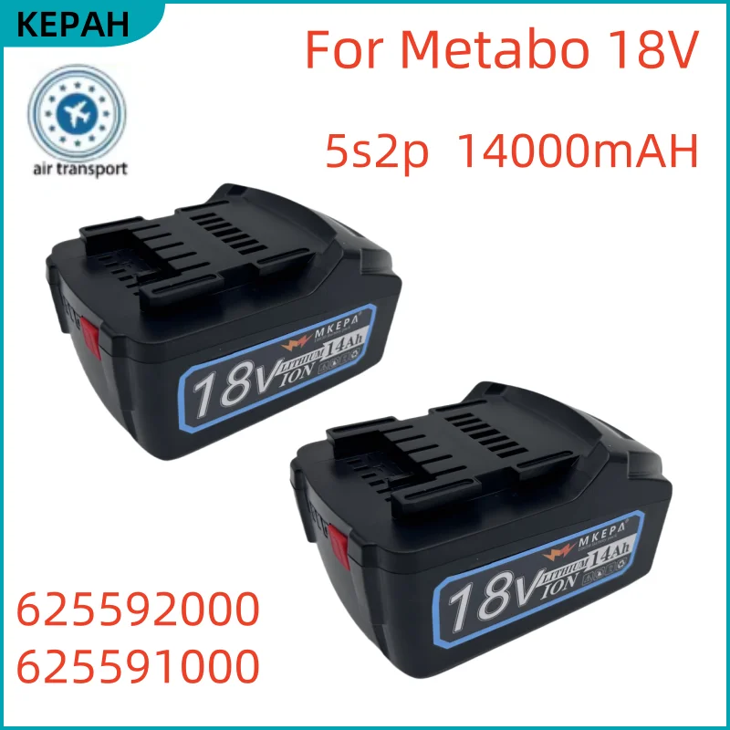 

2025 For Metabo 18V 14000Ah Battery Power Tools Drill Driver Wrench Hammer Grinder for Metabo 18VBattery Asc30 Asc55 625592000