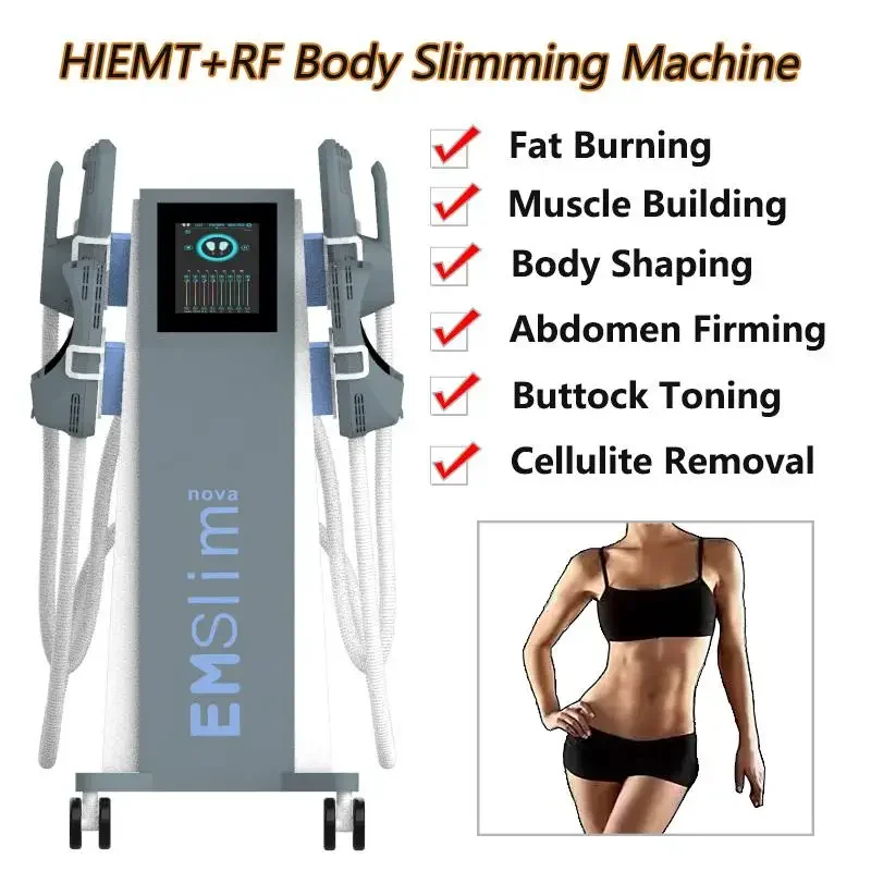 Slimming EMS Neo RF Emslim HIEMT Muscle Stimulation Fat Dissolve Weight Loss Slimming Machine 8 inches  Touch Screen