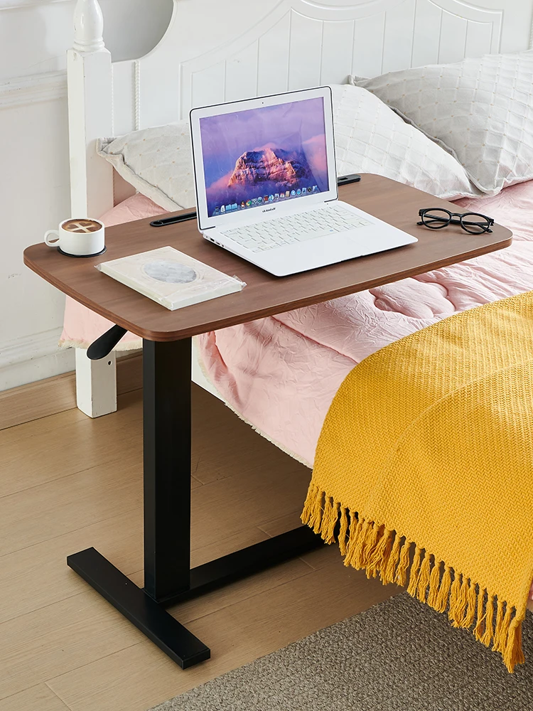 Portable laptop desk with adjustable height and folding function