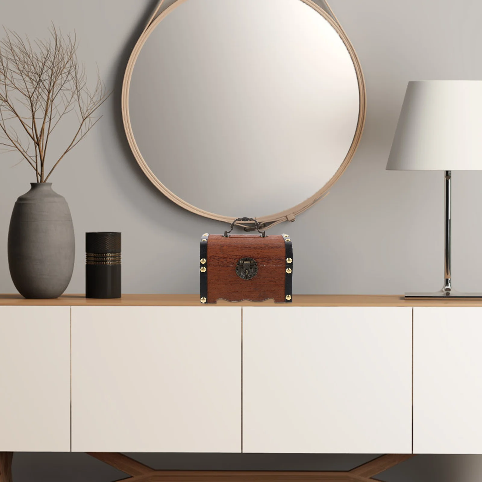 

1Pcs Solid Wood Piggy Bank for Children Unique Money Saving Box Kids Treasure Chest Home Entrance Decoration Artistic Design