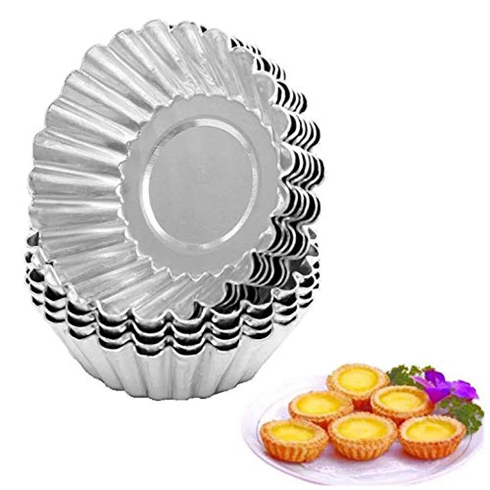 Carbon Steel Tart Pans Portuguese Tart Molds High Temperature Resistant Uniform Baking Design for versatile Tart Baking Tools