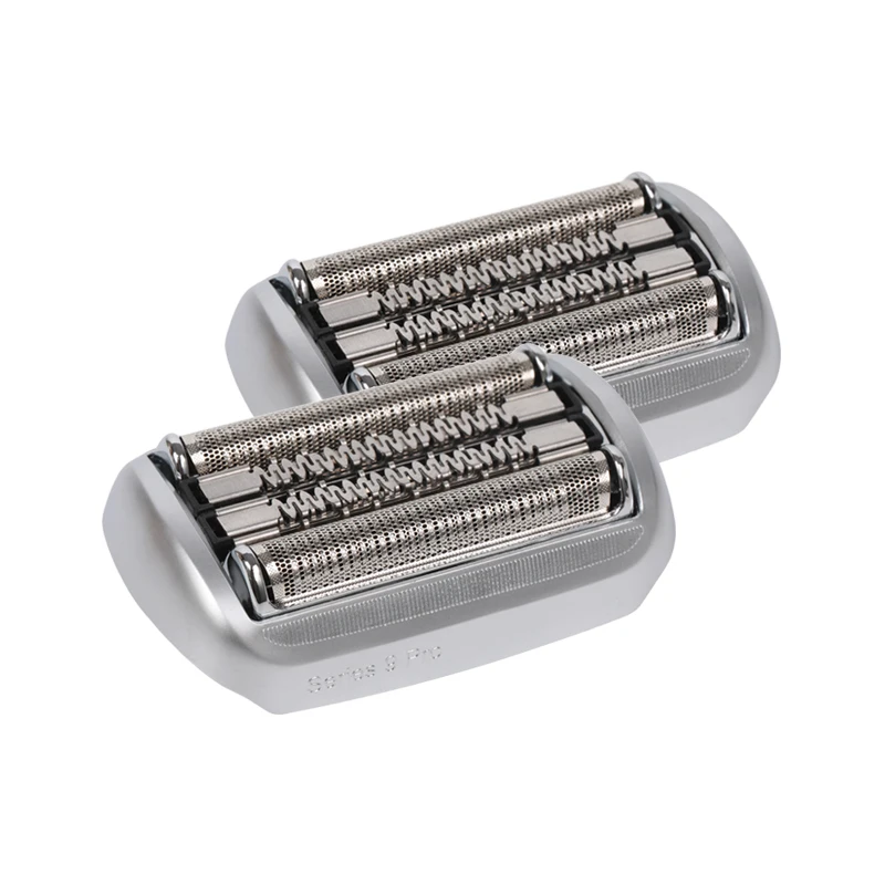 2PCS 94M Replacement Electric Shaver Head Compatible with Braun Series 9 Pro 94M Silver Net 9030S 9030S 9040s 9050CC 9070CC 9075