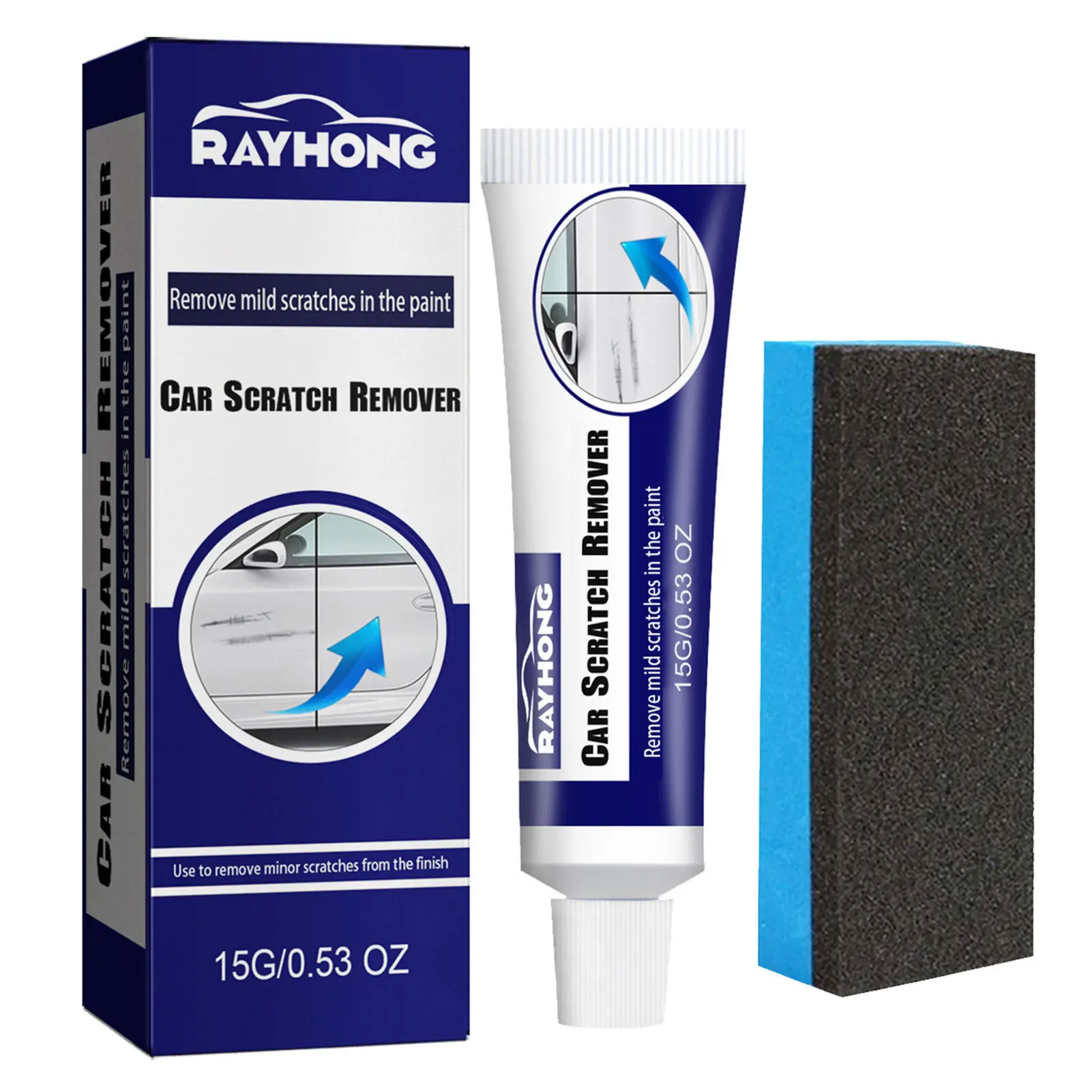 

15 г средство для удаления автомобильных царапин с губкой, восстановление автомобильной краски, воск для царапин, профессиональная паста для автоматического покрытия царапин для автомобиля