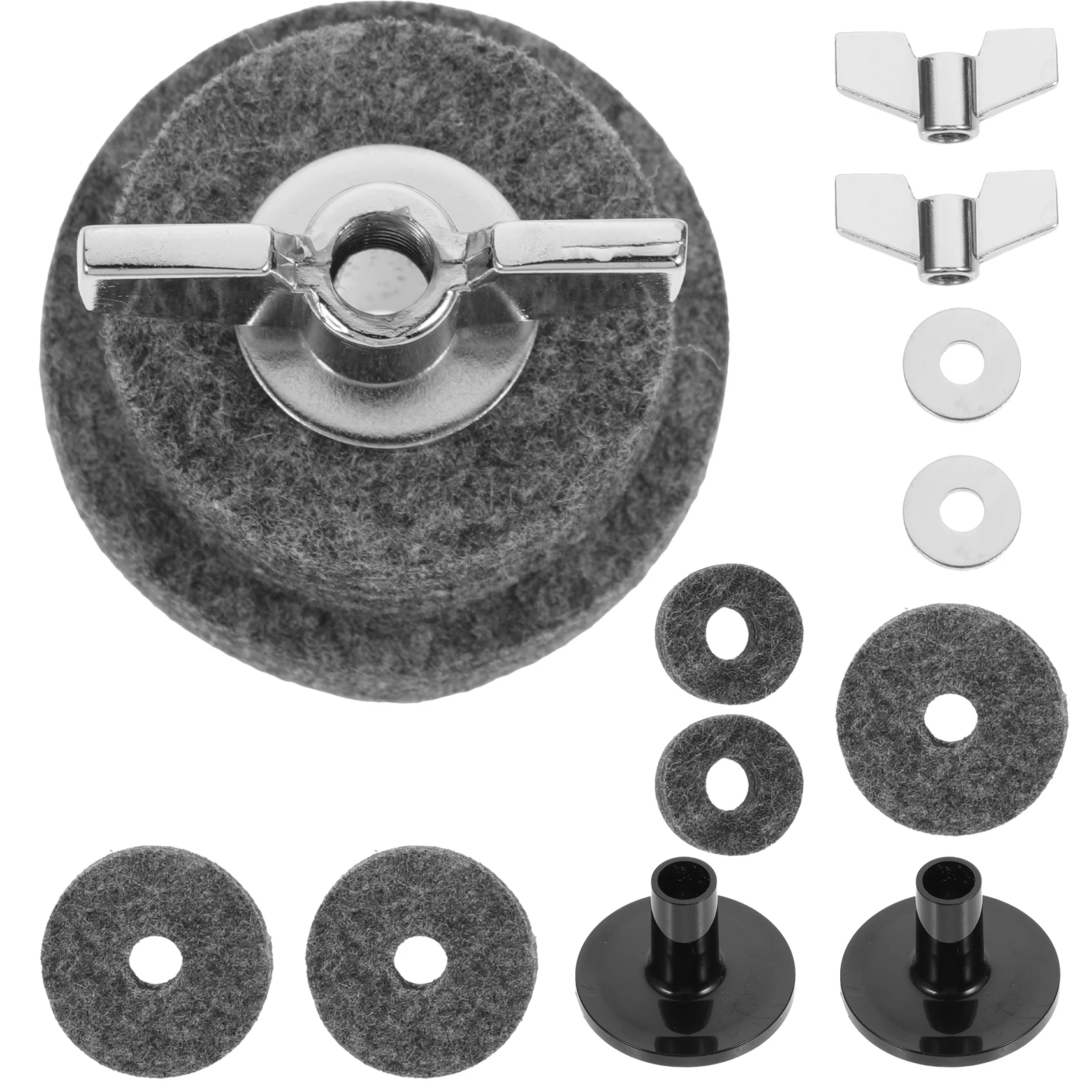 

1 комплект, фетровый глушитель отключения звука, хай-хэт, клатч, набор ударных барабанов, аксессуары, запасные части для барабанной установки, фетровые подушечки