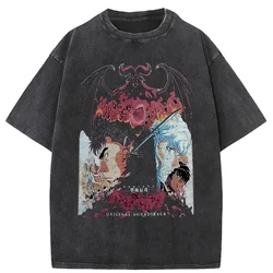 black source t shirt Y2k Style Men T-shirt Harajuku Oversized Top Tee High Street Hipster Summer Streetwear Anime Clothes