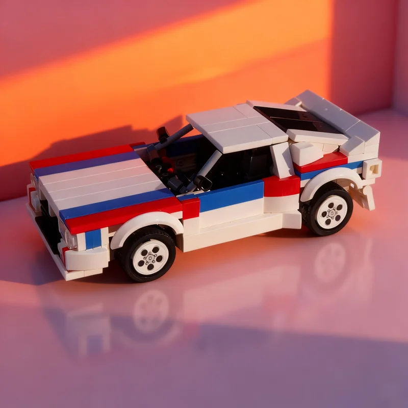 

Набор строительных блоков MOC City Champions Lanciased Rally, 283 детали, архитектурная модель, креативная игрушка, рождественский подарок, идея для творчества, развивающая игрушка