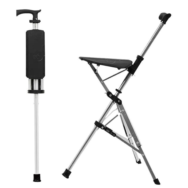 

Crutch Chair with Folding Walking Stick Function ARY MEDICAL Aluminum Alloy Rehabilitation Tool