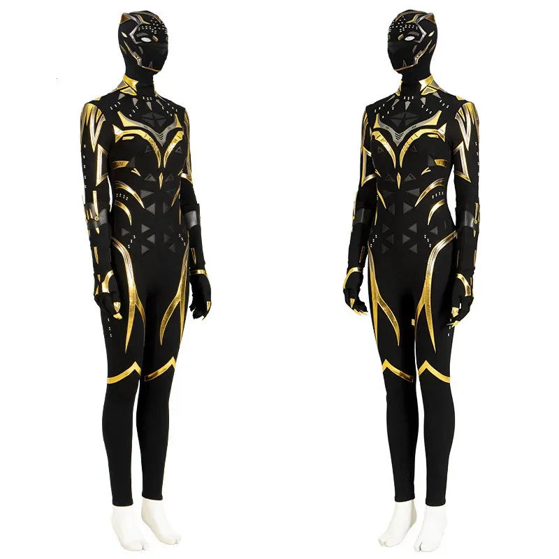 Pantera 2 Wakanda Forever super-herói Preto Shuri cosplay traje terno macacão bodysuit traje de carnaval para mulheres homens crianças