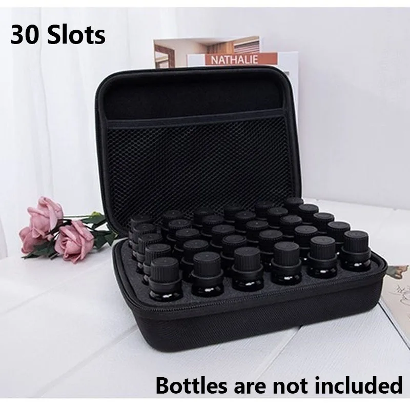 Essential Oil Case Portable 30-60 Bottles 5/10/15ML Perfume Oil Essential Oil Box Travel Carrying Holder Nail Polish Storage Bag