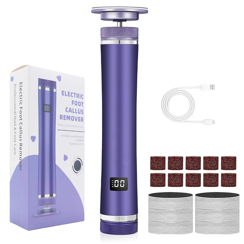 

A005-Электрическая пилочка для удаления мозолей на ногах, перезаряжаемая пилочка для ног, педикюрные инструменты для ног, шлифовальная машинка для ног, инструмент для шлифовки ногтей для мужчин и женщин