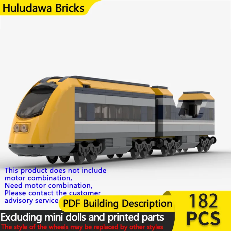 

Модель городской автомобиль MOC, строительные кирпичи, электрическая каретка-локомотив, модульная технология, детские праздничные подарки, сборные игрушки, костюм