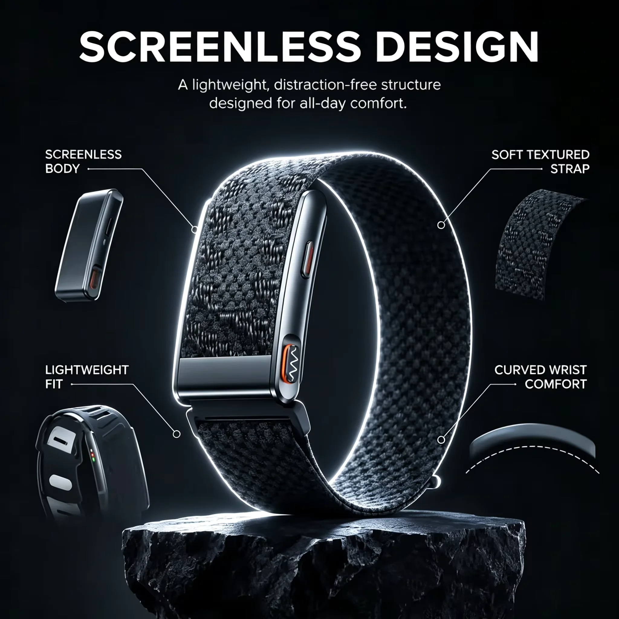 New ECG+HRV Health Screenless Smart Bracelet Accurate Blood Pressure Heart Rate Blood Fat Uric cid Fitness Tracker Smart Watch
