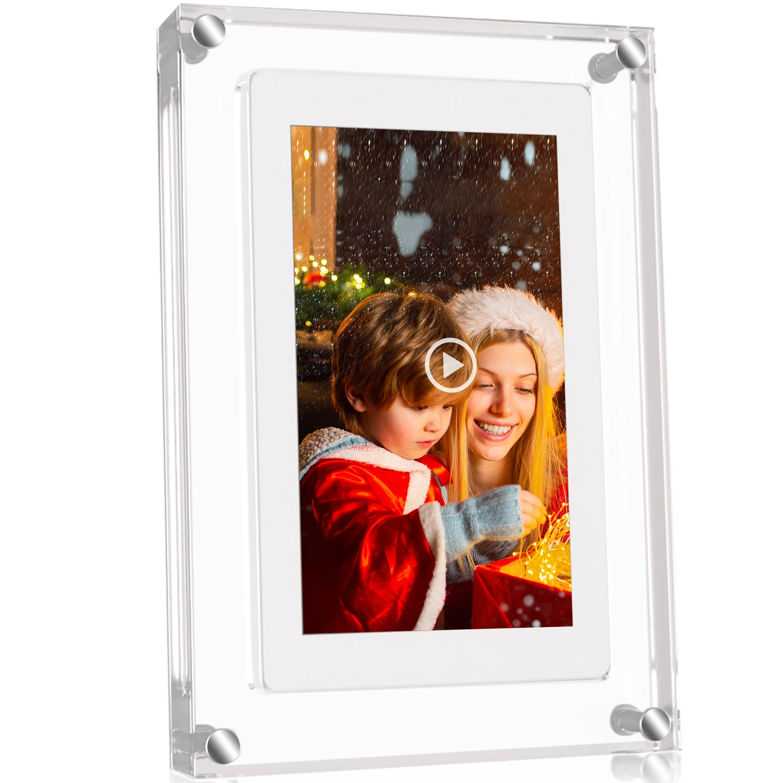 

Inch Crystal Advertising Player Transparent Acrylic Motion Video Digital Photo Frame