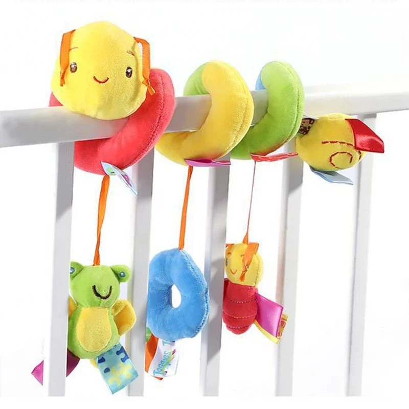 Cute Activity Musical Spiral Crib Stroller Car Seat Travel Hanging Toys Baby Boys Girls Rattles Toy Bed Stroller Toy погремушки