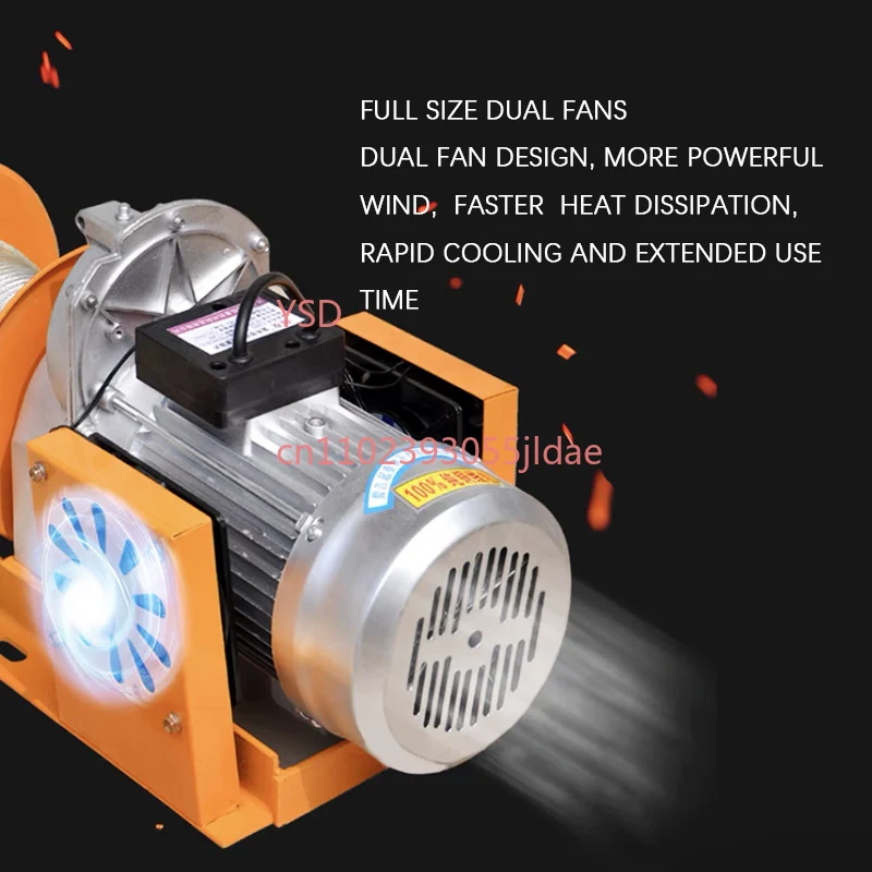 Single-phase 220V Electric Lifting Hoist, Household Mini Hoist Crane for Building Decoration Use