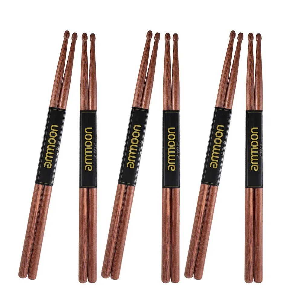 1 Pair of Solid Wood Professional Jazz Drumsticks Drum Hammer Accessories Mahogany Drumstick Mallets Professional Percussion