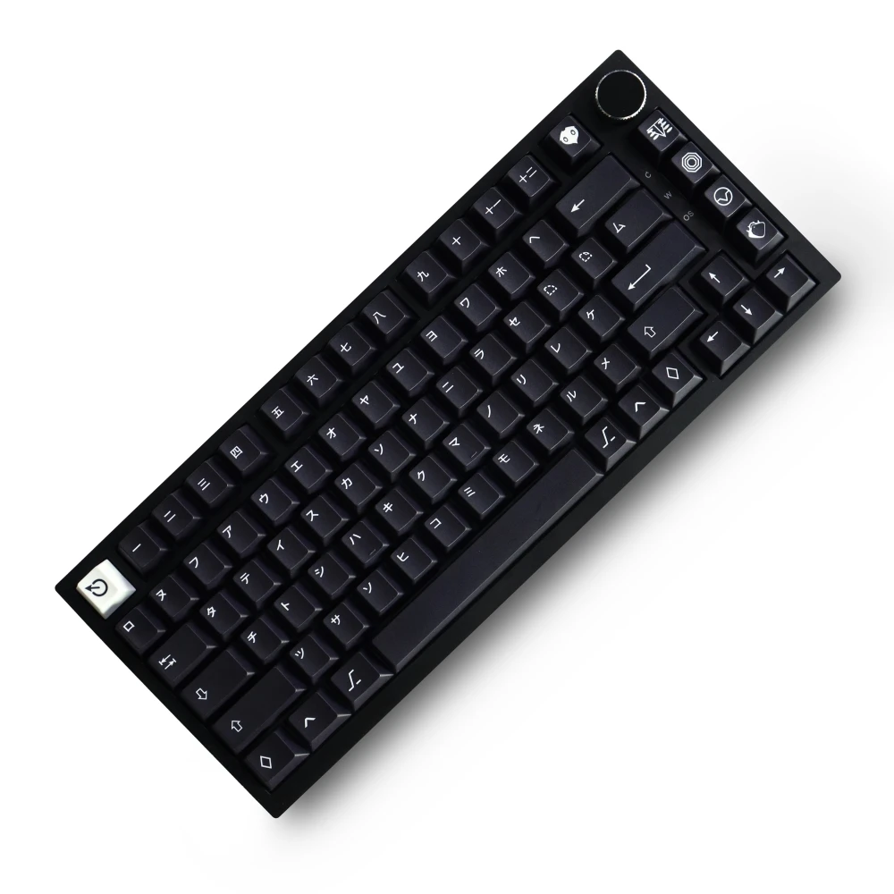 Katakana Keycaps PBT Material 129 Keys Dye-Sub Cherry Profile Keycaps for 61/87/104/108 Mx Switch Mechanical Keyboard