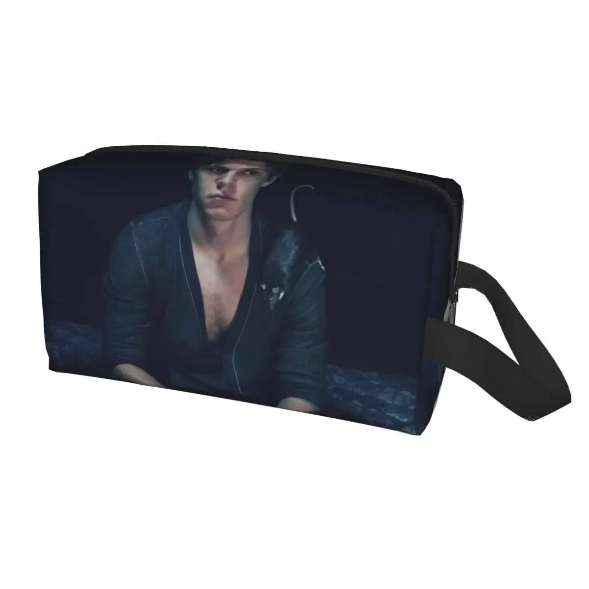 Actor Star Movie Evan Peters Makeup Bag Women Travel Cosmetic Organizer Fashion Storage Toiletry Bags